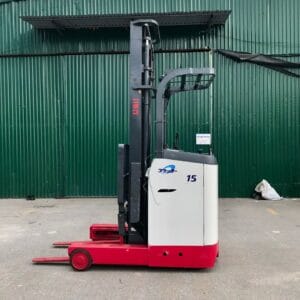 Xe nâng điện đứng lái cũ 1.5 tấn 4 mét