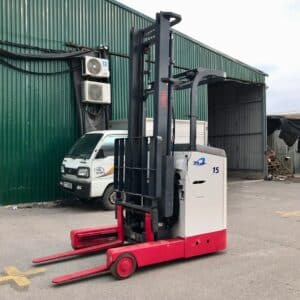 Xe nâng điện đứng lái cũ Nichiyu 1.5T 4.5M