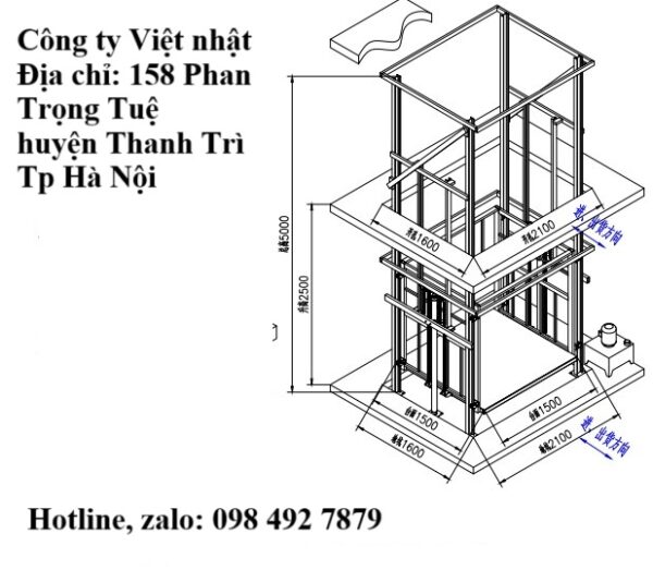 Địa chỉ bán thang nâng hàng Hà Nội