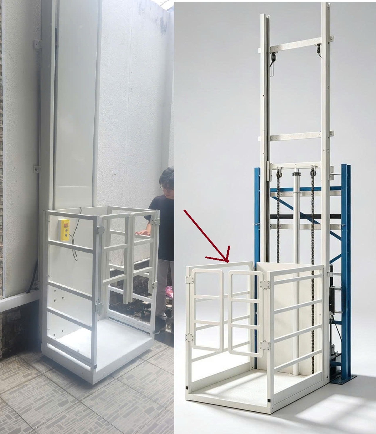 Thang Nâng Hàng Mini 250kg Nhập Khẩu Có CO CQ-Kiểm Định 10 thang nâng hàng mini 250kg-2