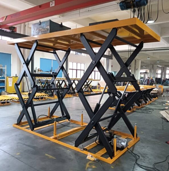 Bàn nâng thủy lực dùng điện siêu trọng SJG
