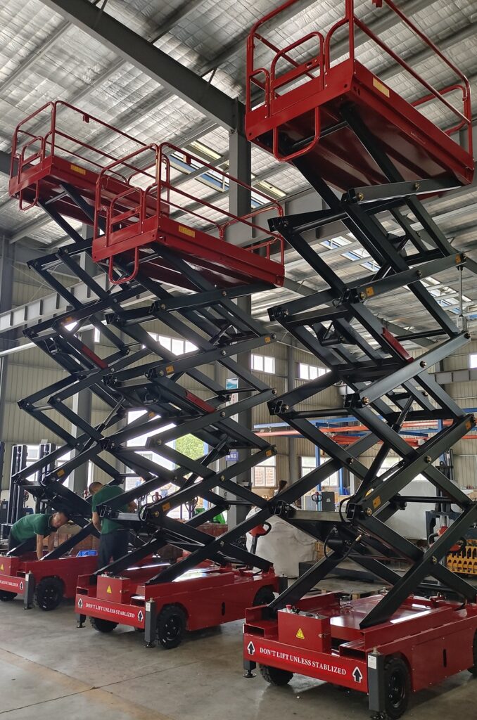 5 Ưu điểm của xe nâng người cắt kéo maihui nhập khẩu 4 Ưu điểm của xe nâng người cắt kéo