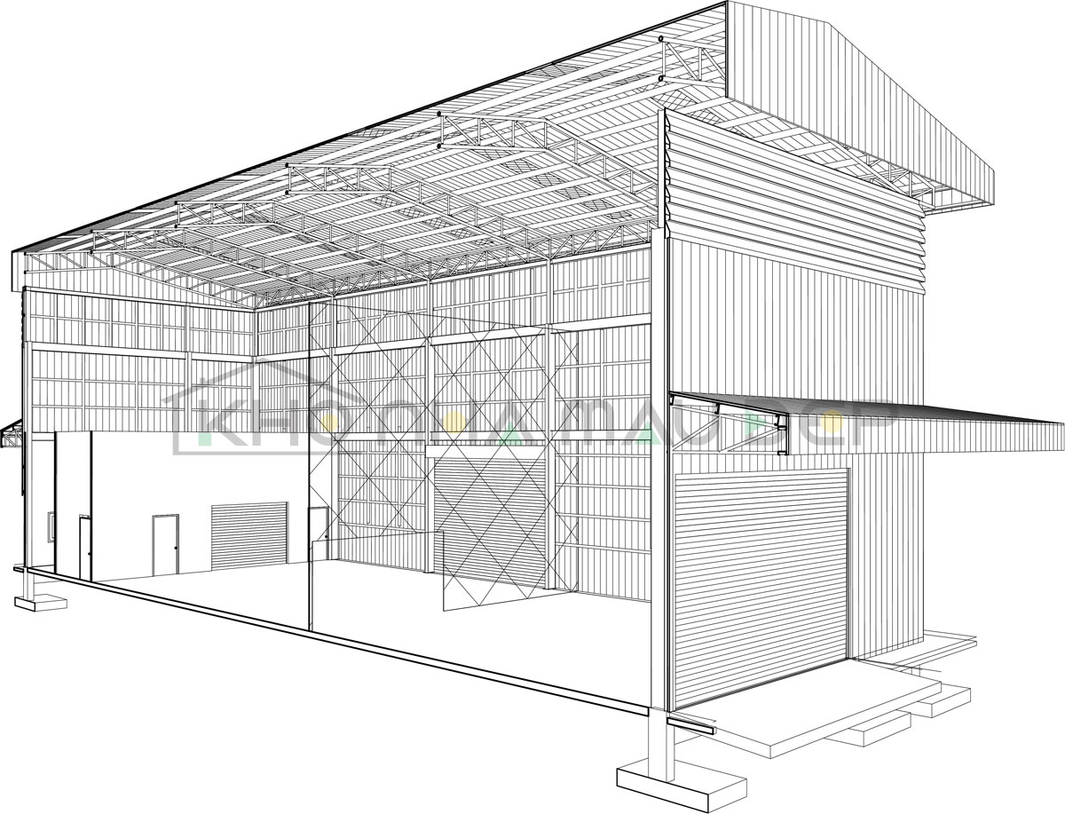 Nhà khung thép 3 tầng Bền Đẹp Giá Ưu Đãi Lớn 4 nhà khung thép 3 tầng-