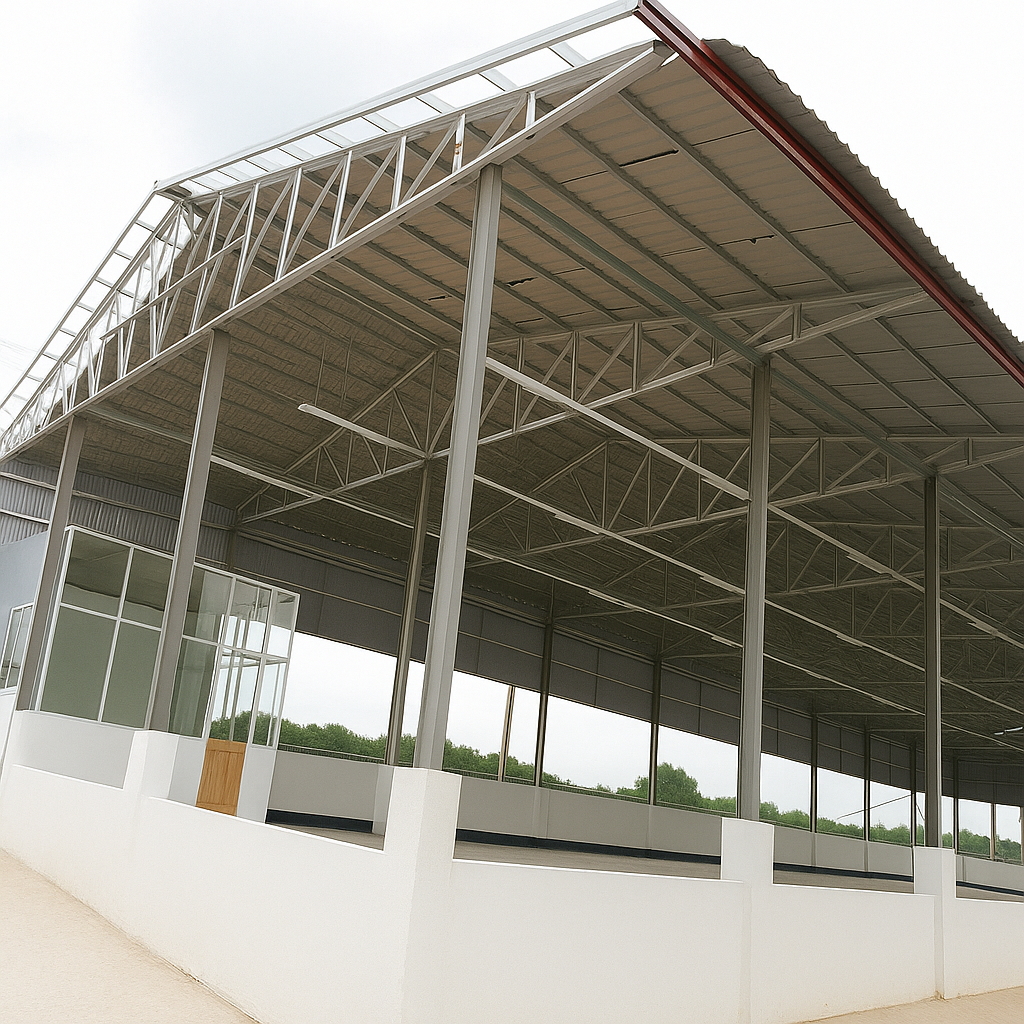 Nhà xưởng tiền chế nhỏ đa chức năng 4 Nhà xưởng tiền chế nhỏ đa chức năng